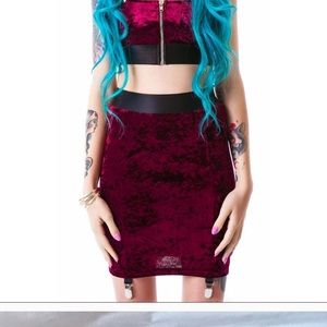 Widow brand Velvet Skirt